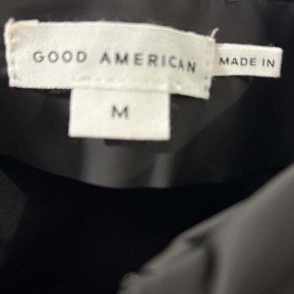 Good American Black Compression Catsuit Women’s Size M Long Sleeve Zip NWOT - Picture 6 of 6